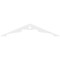 Ekena Millwork Pitch Heath Architectural Grade PVC Gable Pediment, 72"W x 15"H x 1"P (5/12) GPP072X015X100HEA - alternate 2